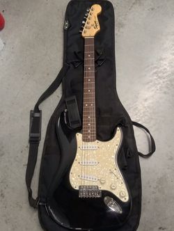 Fender Squier Stratocaster Electric Guitar + Gig Bag - Pearloid Pickguard!
