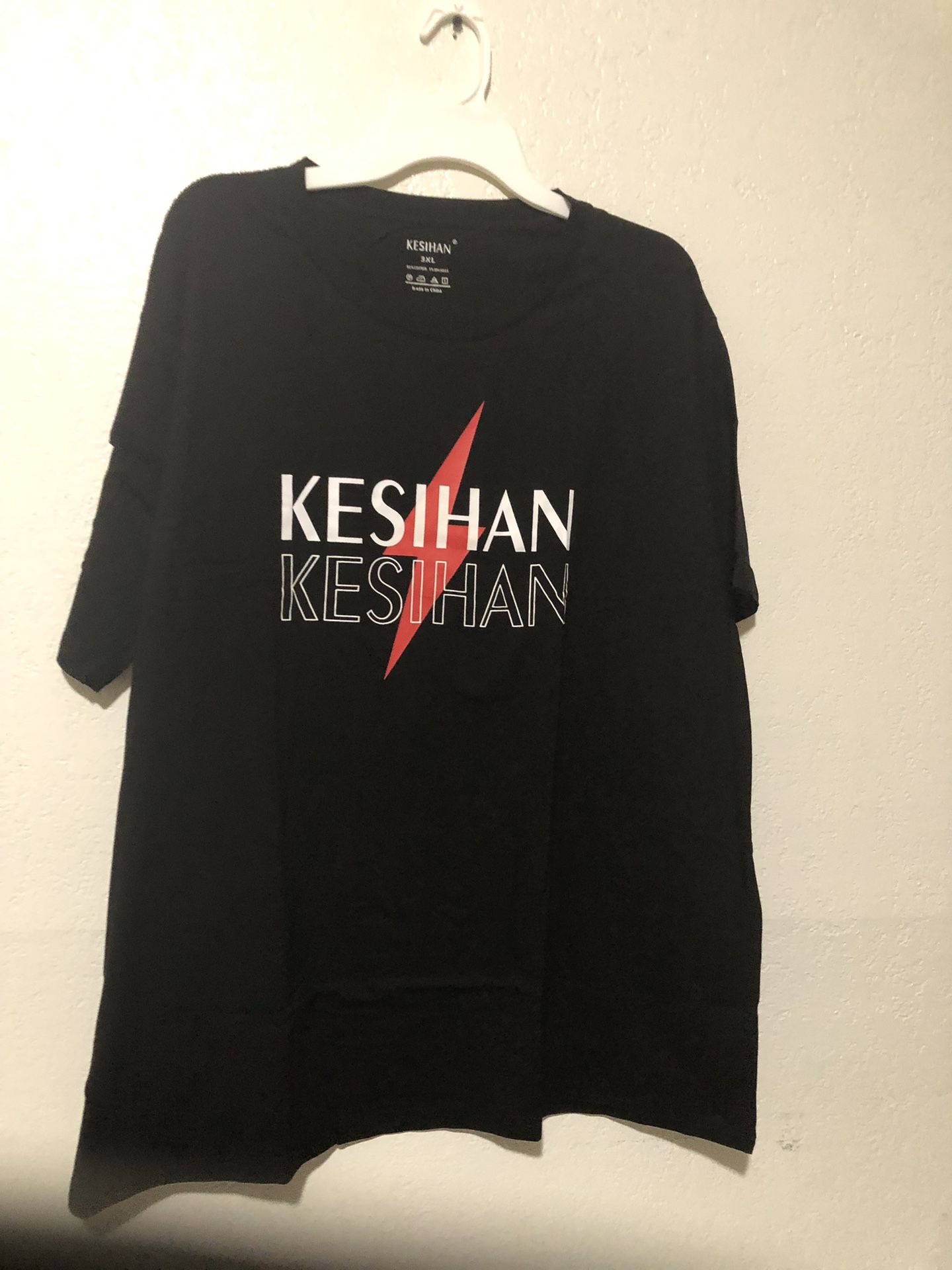 KESIHAN Men's Casual Cotton Short -Sleeve T-Shirt-3X