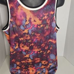 No Boundaries Camo Tie Dye Tank Top Mens Small 
