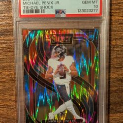 2024 Select Michael Penix Jr.   Tye Dye. /25.    PSA 10