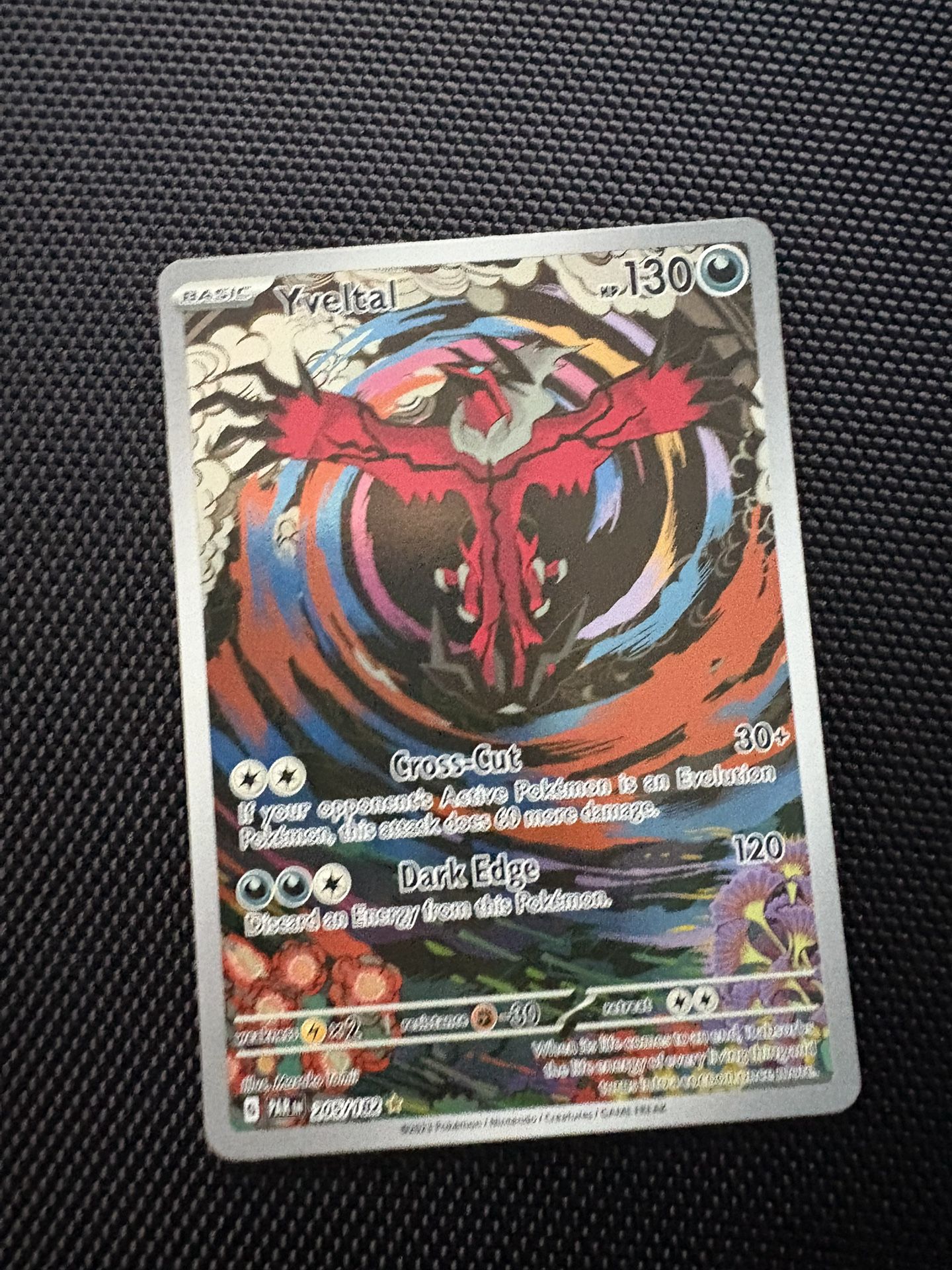 Yveltal - 205/182 - SV04: Paradox Rift (PAR) Mint Condition Pokemon Card