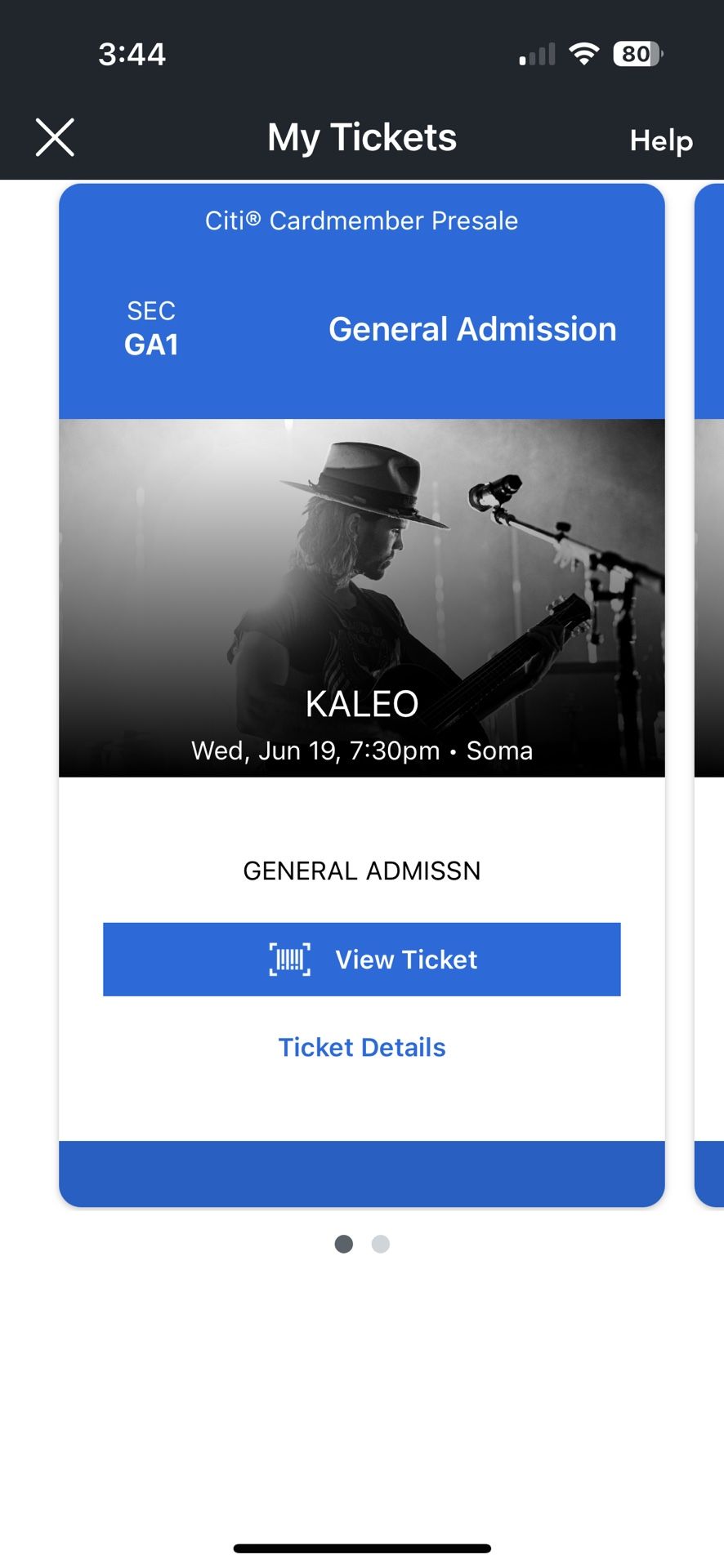 Kaleo June 19 -2 Tixs