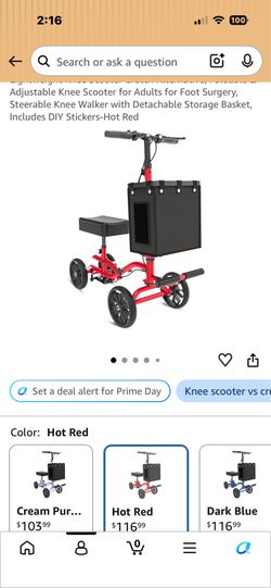 Scooter with leg rest & bag included