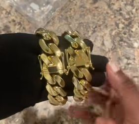 Gold Cuban Link Bracelet