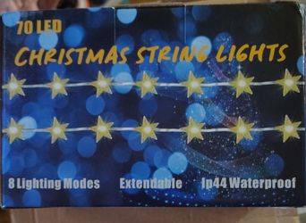 Led string lights for indoor outdoor use 70 led