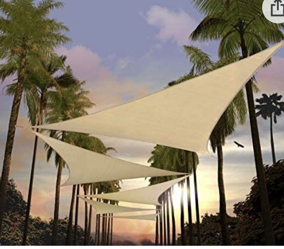 SOMBRA PARA PATIO COLOR BEIGE 10”X10”X10” 