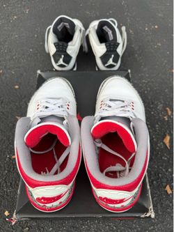 Air Jordan 3 Fire Red 8.5 Jordan 4 military black 8