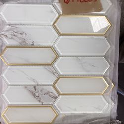 Luxury  glass  mosaic  Tile Only  6 pieces  left  of this  one $30 for all  1936 hinton dr irving tx