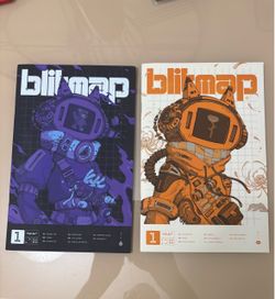 Blitmap #1 (Titan Comics) 1-of-1 Variant Cover Lot - Set of 2 (Purple & Orange)