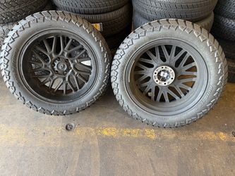 AMP Terrain Attack 35x12.50R22 Tires on Rims – Set of 4