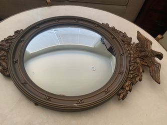 Vintage Federal Style Eagle Convex Wall Mirror