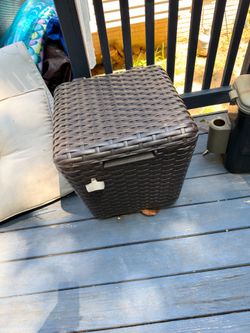 Outside wicker cooler