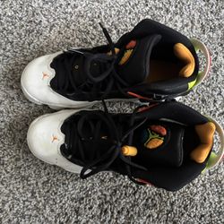 Jordan 6 Rings White/Neon Green/Orange 6.5Y