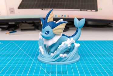 Vaporeon 3D Printed Pokemon Figure