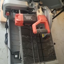 Wetsaw Diamondbacks 10 In. 2.4 HP Heavy Duty Wet Tile Saw With Sliding Table