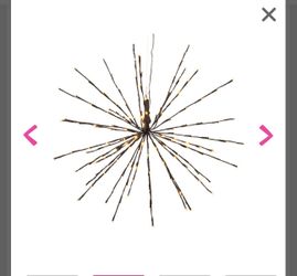 Christmas Starburst Light 160LT 27" POLESTAR CLS WARM SILVER WIRE 