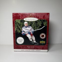 Wayne Gretzky 1997 NYR Hallmark "Keepsake Ornament" w/Trading Card New Open Box!  