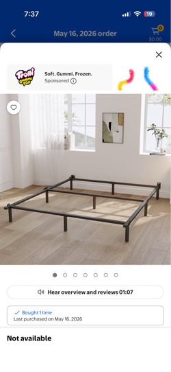 Queen size metal bed frame