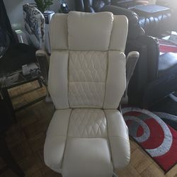 Large High Back Office Chair - Adjustable Lumbar Support, Flip Up Arms, Heavy Duty Metal Base, Breathable Bonded Leather, 2 Storage Bags, Black