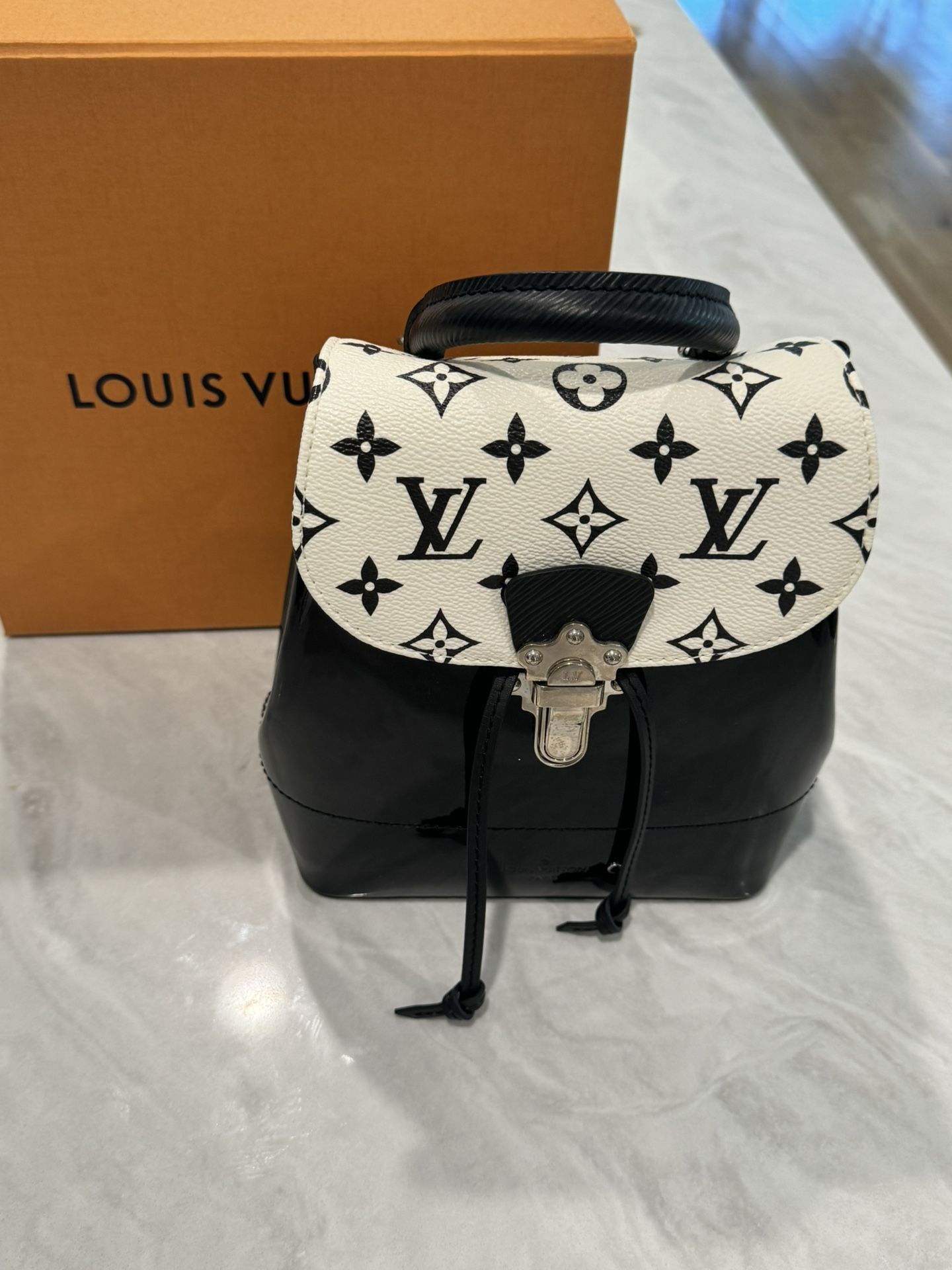 Louis Vuitton Hot Springs Backpack Vernis with Monogram Canvas