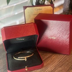 Cartier Juste un Clou bracelet in rose gold with pavé diamonds