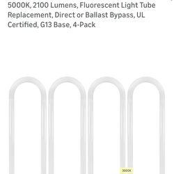 U light bulbs led direct replacement 2 pack