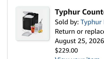 Typhur Countertop Nugget Ice Maker – Portable Pellet Ice Machine