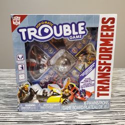 Transformers Trouble Board Game Pop O Matic