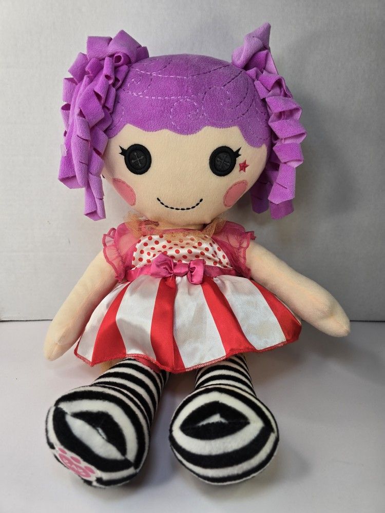 Lalaloopsy Build A Bear 21” Plush Doll Peanut With Sugar Crumb Dress BAB No Tag