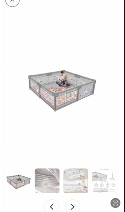 Large playpen with dinosaurs