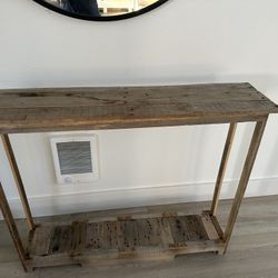 Handmade Rustic Console Table