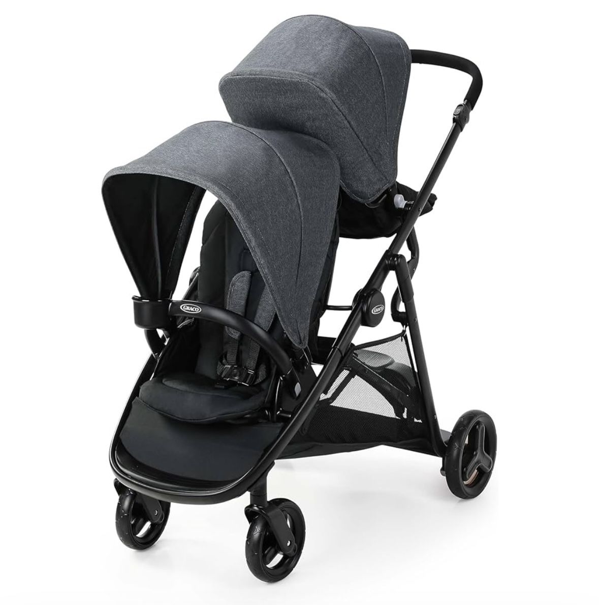 Dark gray. Graco Ready2Grow 2.0 Double Stroller