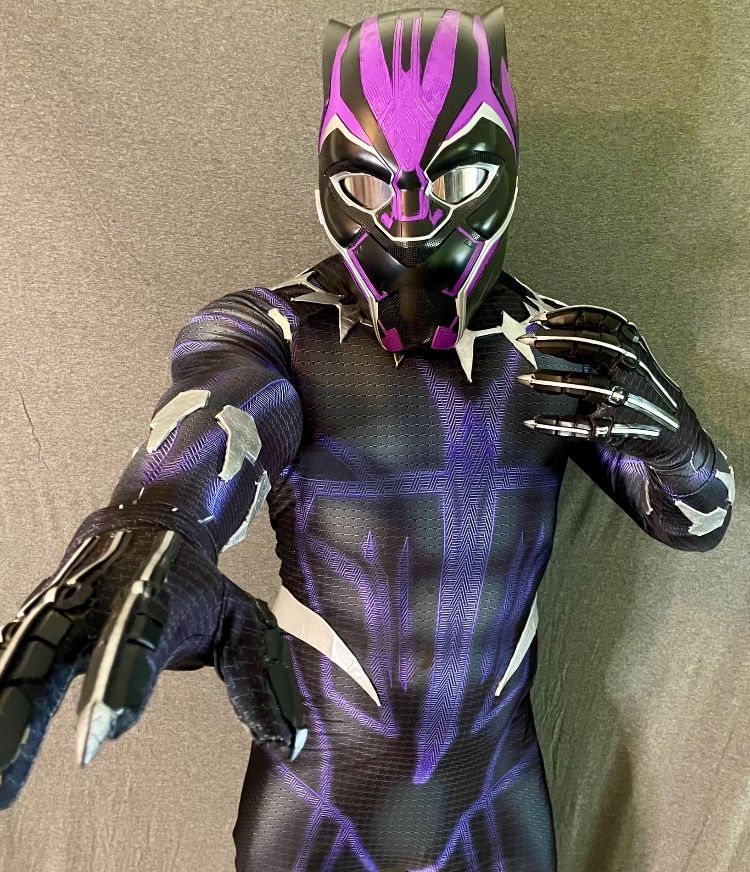 Custom-Made Black Panther Costume 