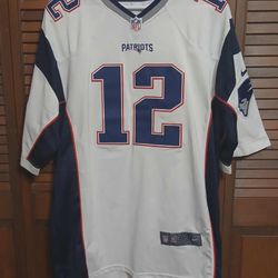 Tom Brady #12 Size XXXL 3 XL New England Patriots NFL Football Nike Jersey 