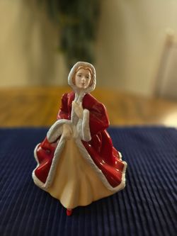 Royal Doulton Pretty Ladies, Rachel HN4780. Red Winter Cape