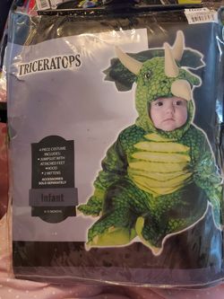 Triceratops infant costume