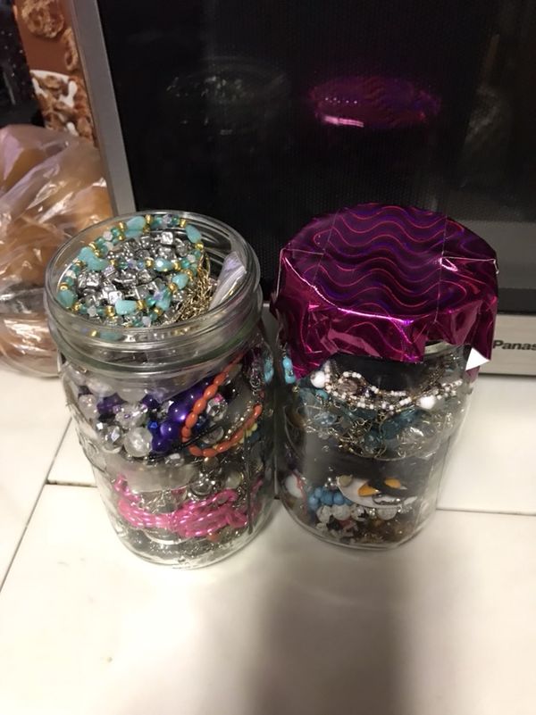 2 jars of jewelry for Sale in Spanaway, WA OfferUp