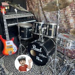 🔥 Pearl Drum Set 20” Bass Complete Drums