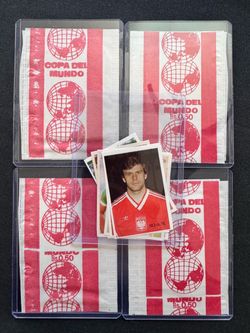 Vintage 1982 Copa del Mundo World Cup Soccer Sticker/Card Collection – Sealed Packs + Loose Cards