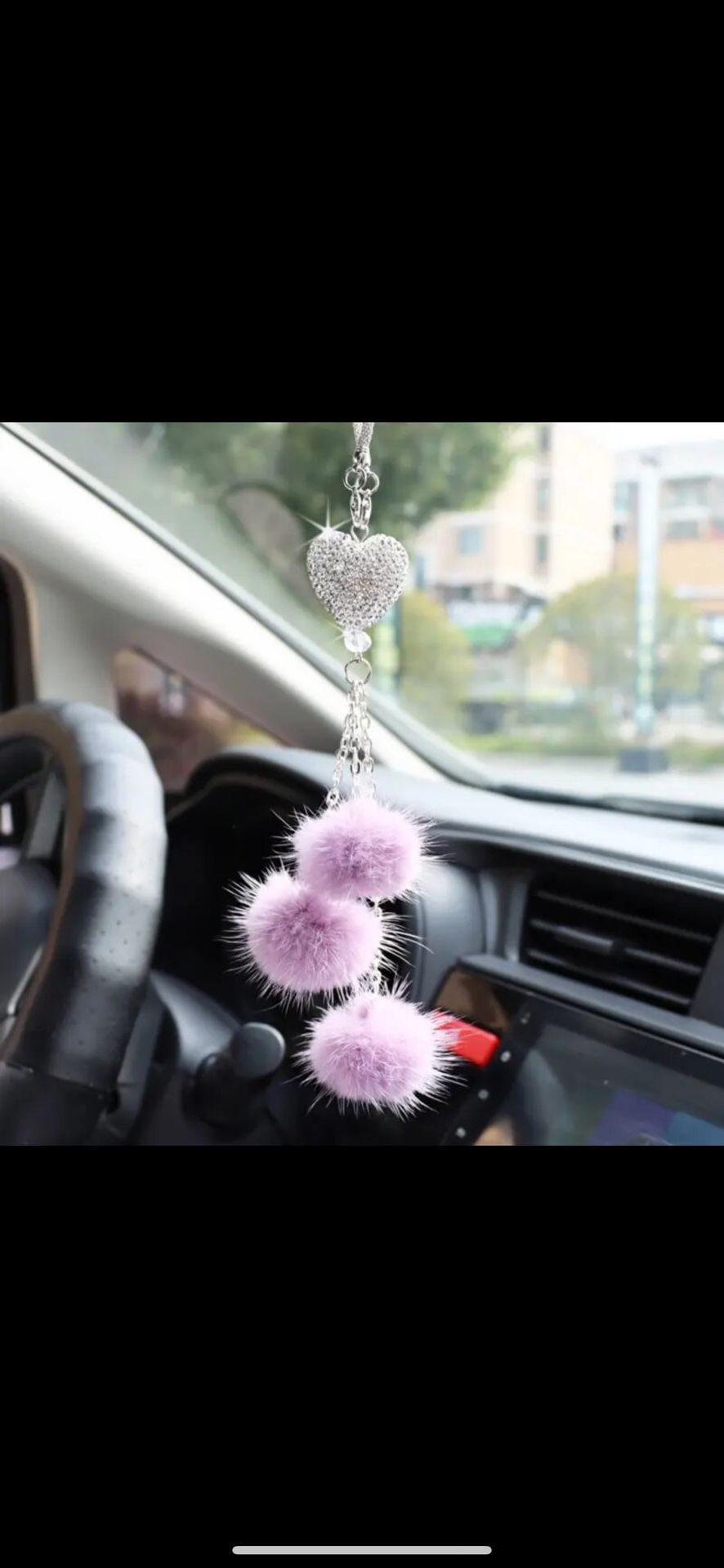 Pompoms Keychain Rainbow Plush Balls Key Chains Decorative Pendant For Women Bag Accessories