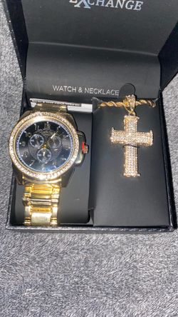 American exchange  Watch and Necklace Set