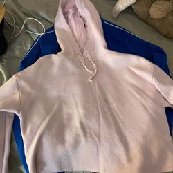 Topshop cropped pink hoodie! 