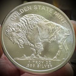 1oz Golden State Mint .999 Silver Round 