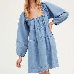 Free People Lou Jean Babydoll Dress