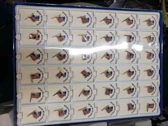 New American flag lapel pin