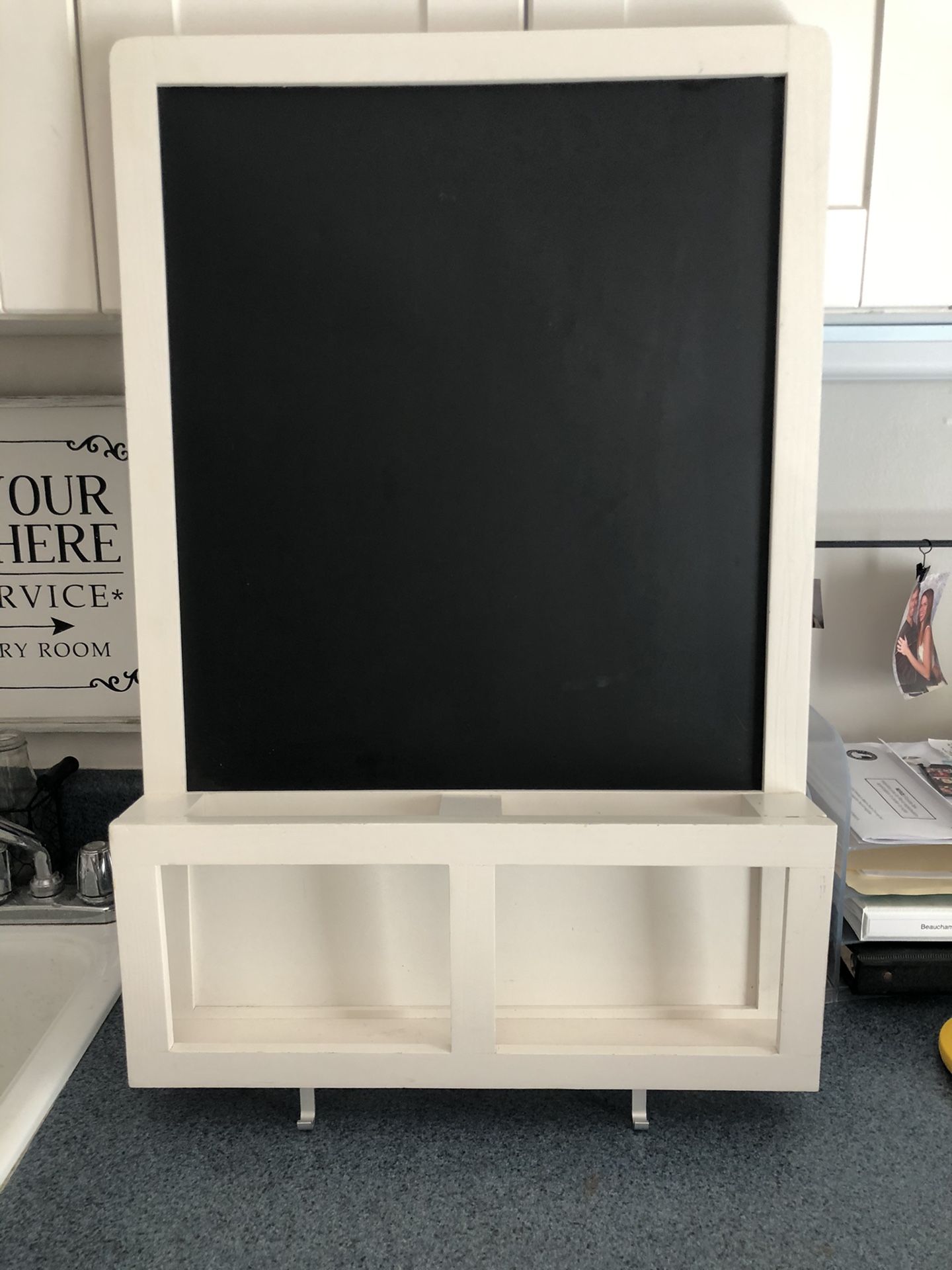 IKEA LUNS White Magnetic MESSAGE BOARD Chalkboard