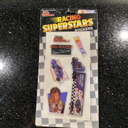 Official NASCAR Racing Superstars Stickers Bill Elliot #9 Racer Collectable NEW