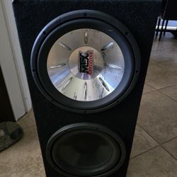 Dual 12" Subwoofer Box Sealed/ No Port