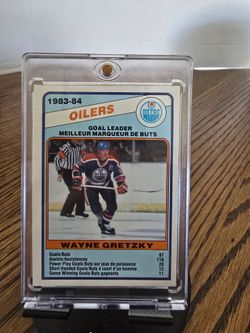 1984-85 O-Pee-Chee #357 Wayne Gretzky Edmonton Oilers Scoring Leaders Vtg Card