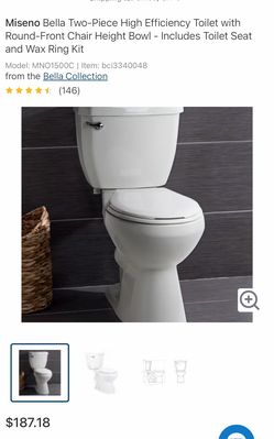 Brand new Miseno two piece toilet